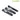 Coloury Plastic Steel Lever - 3 Piece Set